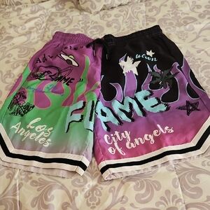 Romwe Cool Mens Swim Trunk Size MED Bright Colors Los Angeles Vibe